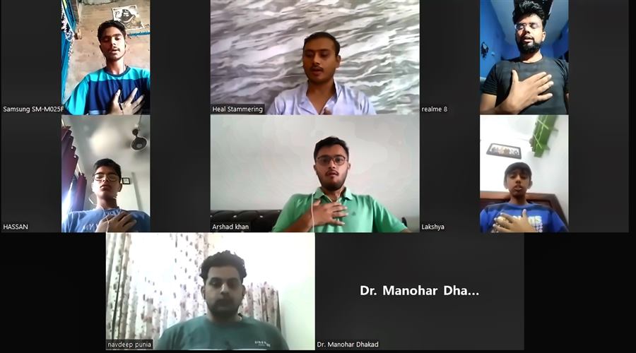 Heal Stammering online training video call session 39